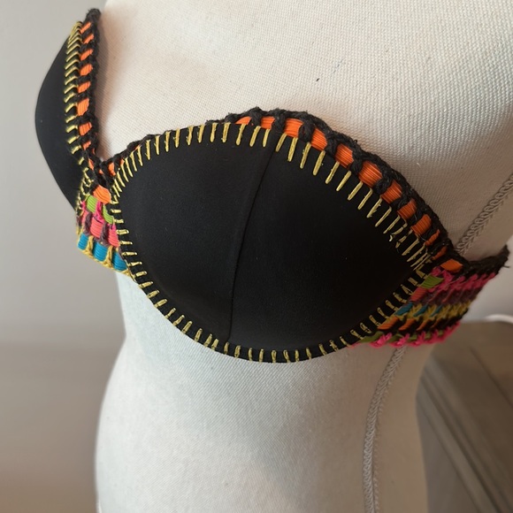 Beach Bunny Multicolor Bandeau Swim Top - Picture 7 of 10